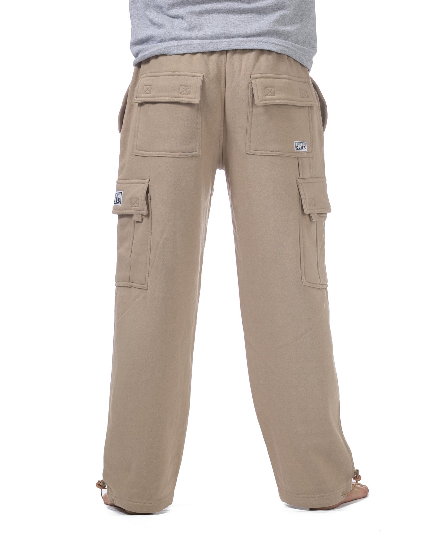 Pro Club KHAKI Fleece Cargo Pants