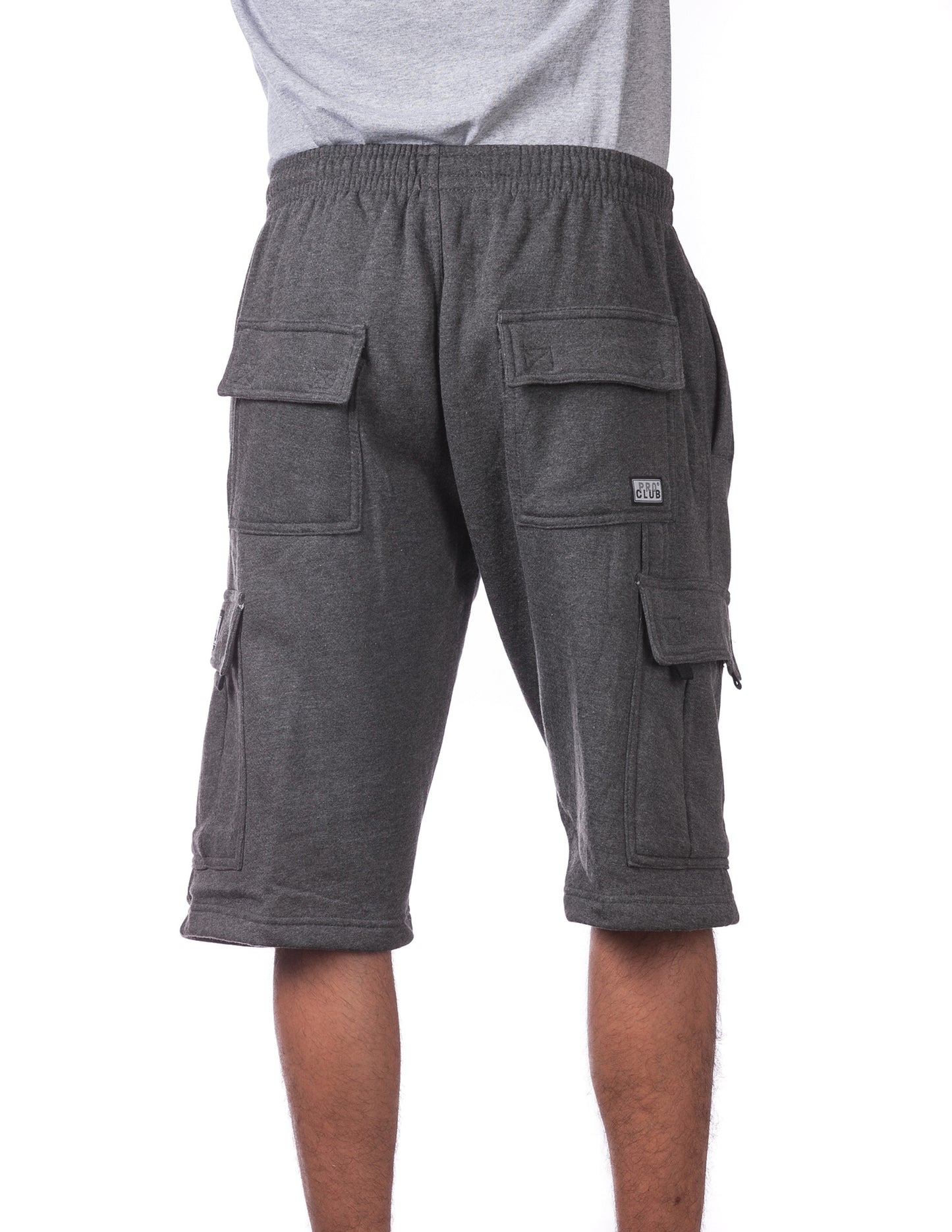 Pro Club Fleece Cargo Shorts CHARCOAL