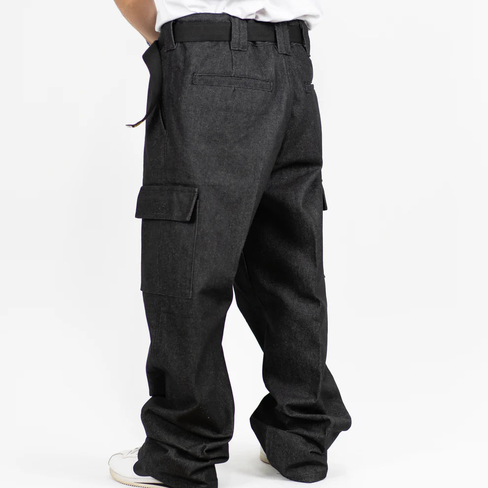 Cargo Hard Denim Indigo-Black