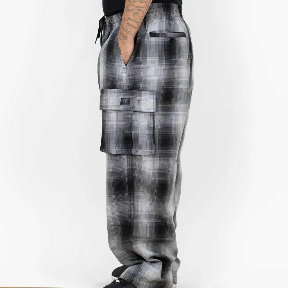 Black/Grey Cargo Checker Pants (FB County)