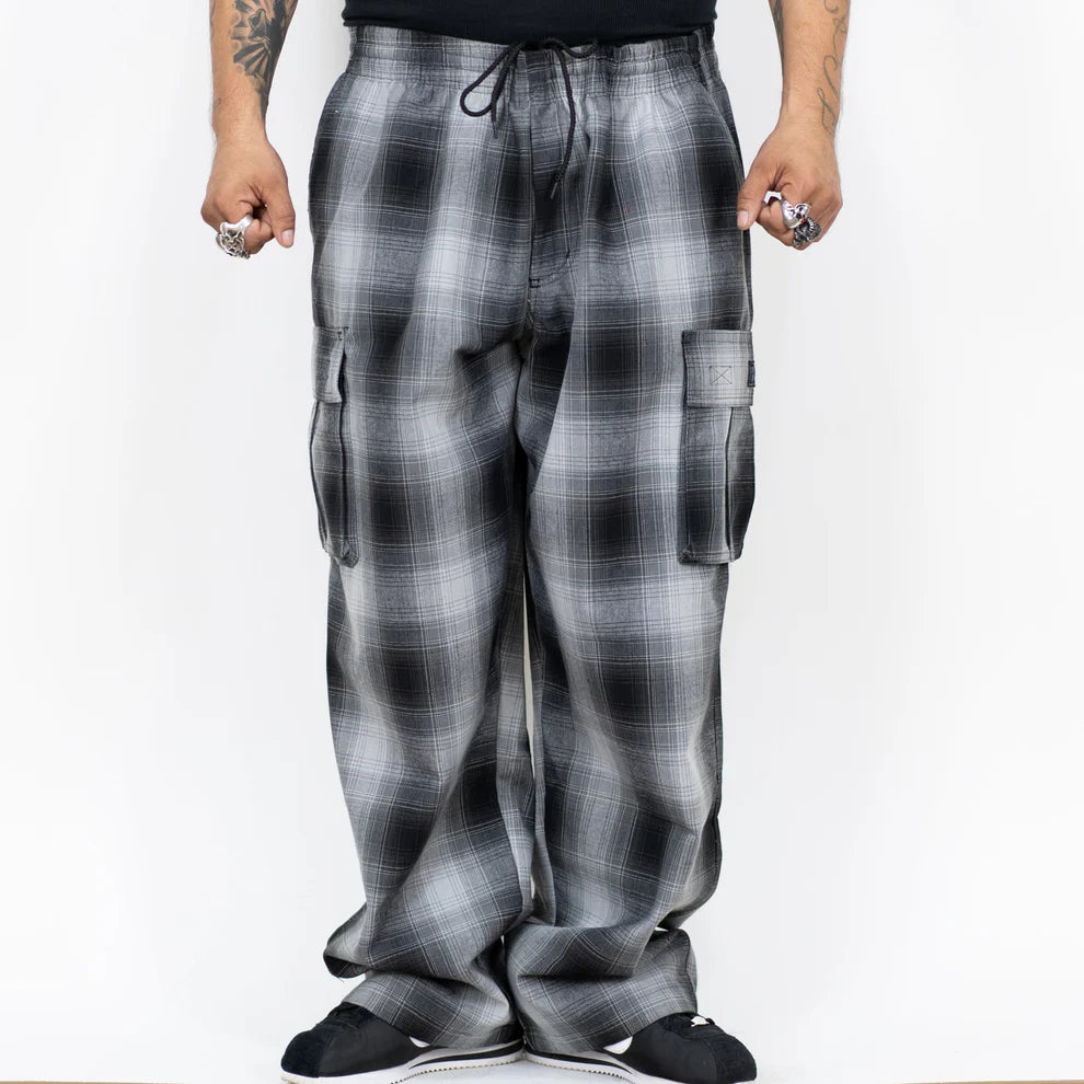 Black/Grey Cargo Checker Pants (FB County)