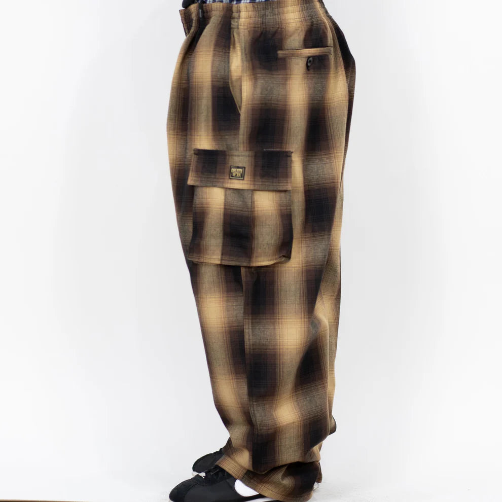 Black/Tan Cargo Checker Pants (FB County)