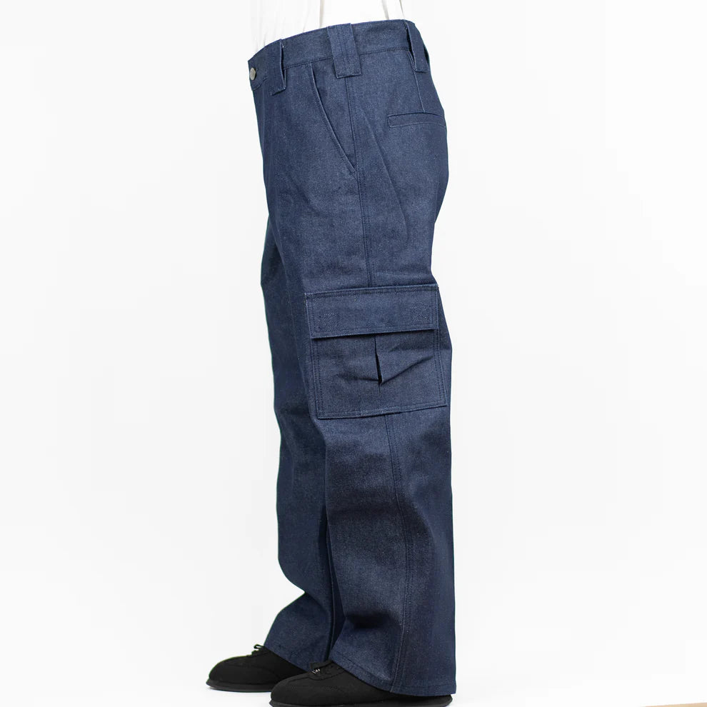 Cargo Hard Denim Indigo-Blue