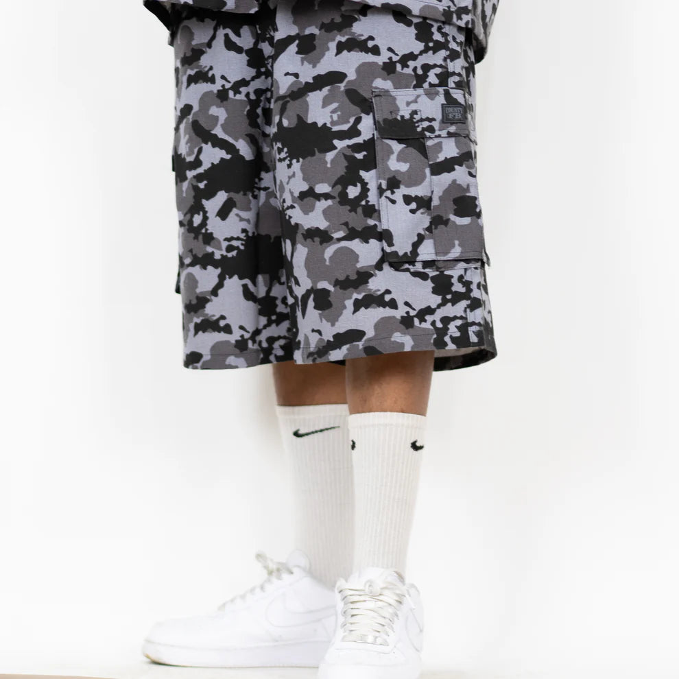 Camo Cargo Checker Shorts (FB County)