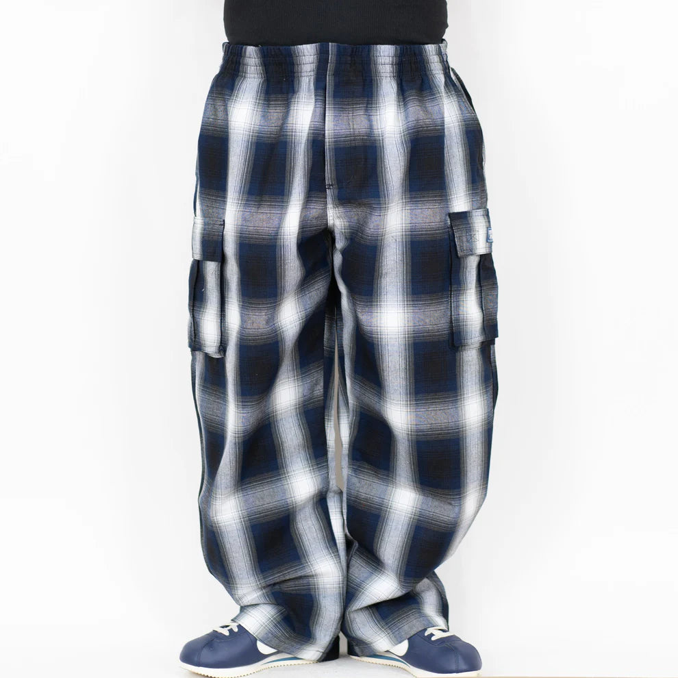 Blue/Grey Cargo Checker Pants (FB County)