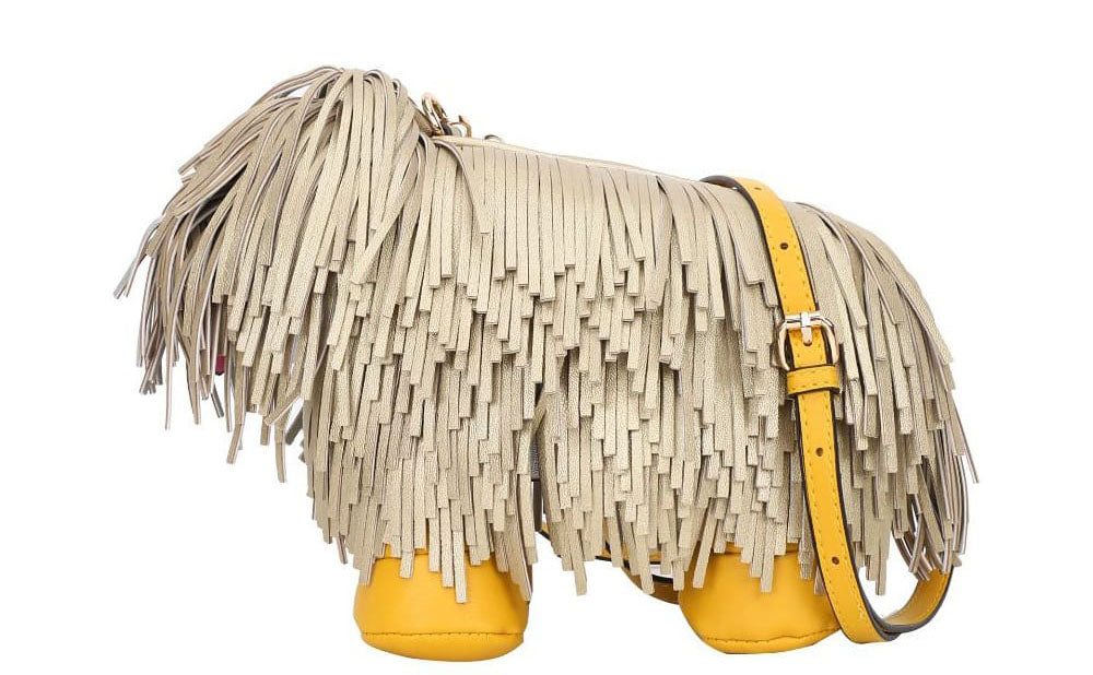 Shaggy Dog Purse Gold