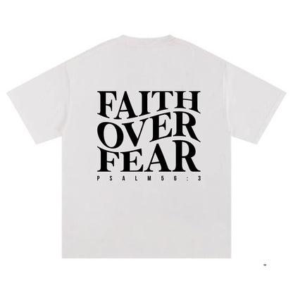 Faith Over Fear Printed T-Shirt