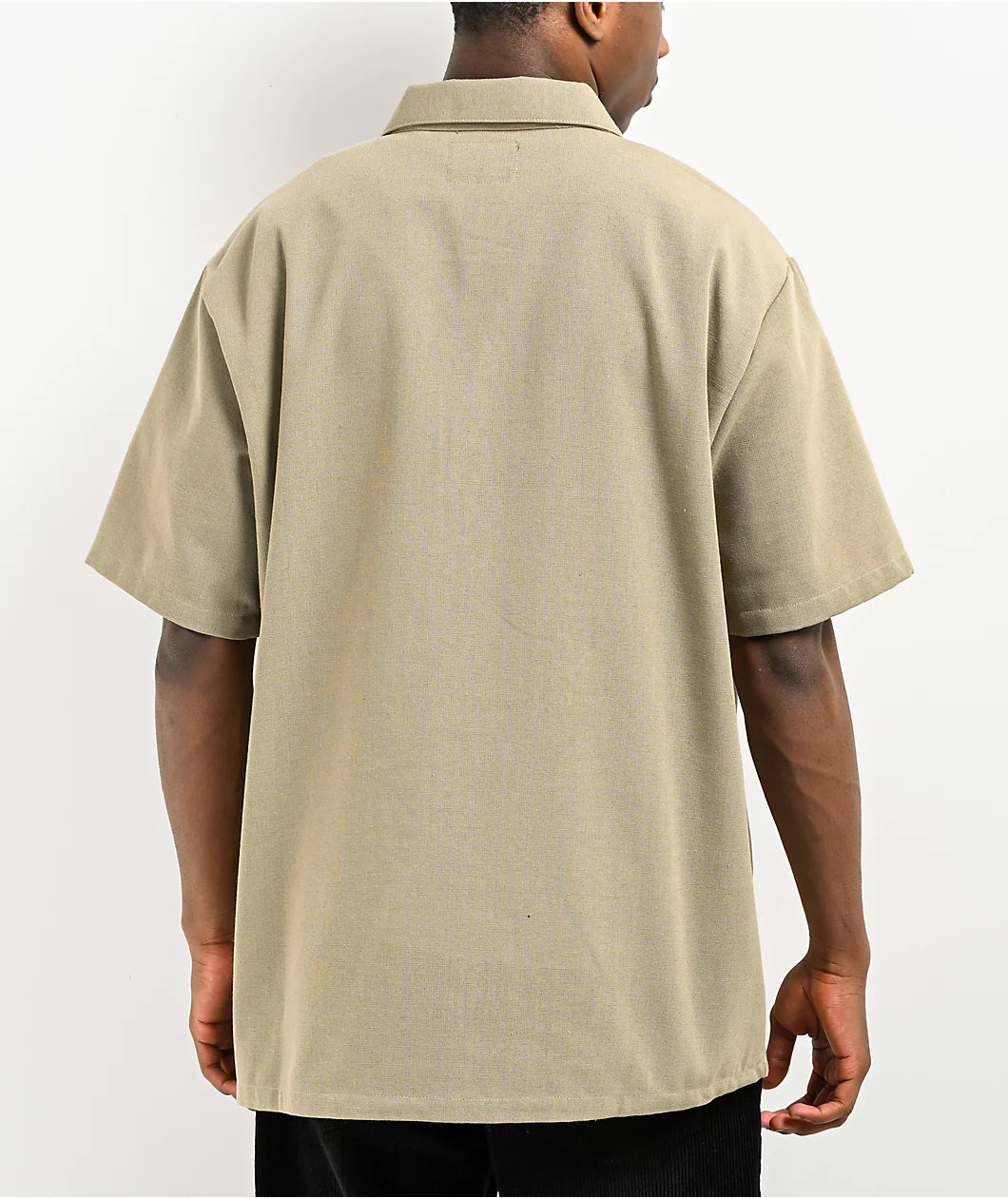 Tan Short Sleeve Zip Shirt (FB County)
