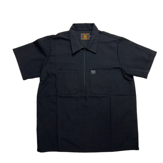 Black Short Sleeve Zip Shirt (FB County)