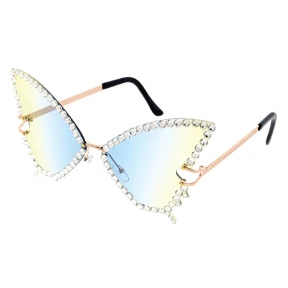 Rhinestone Butterfly Sunglasses