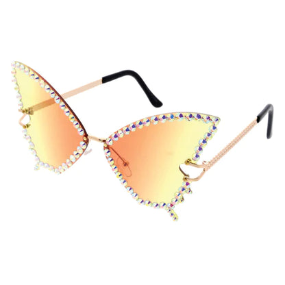 Rhinestone Butterfly Sunglasses