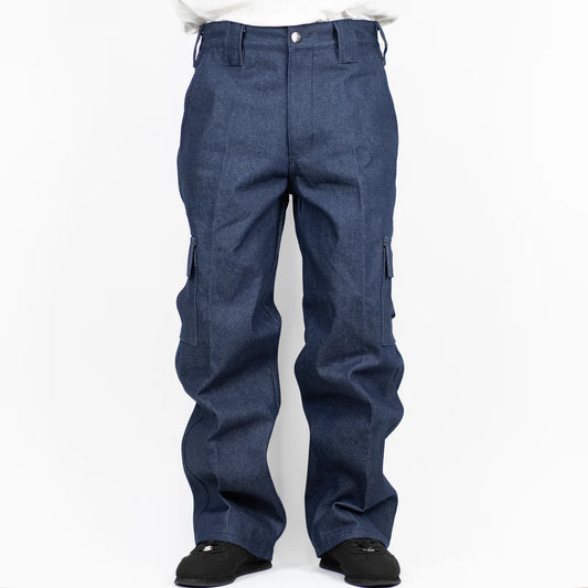 Cargo Hard Denim Indigo-Blue