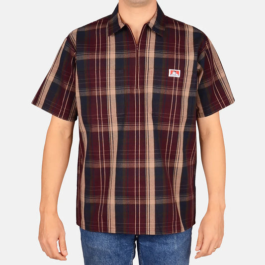 Half Zip Shirt Ben Davis -  Plaid
