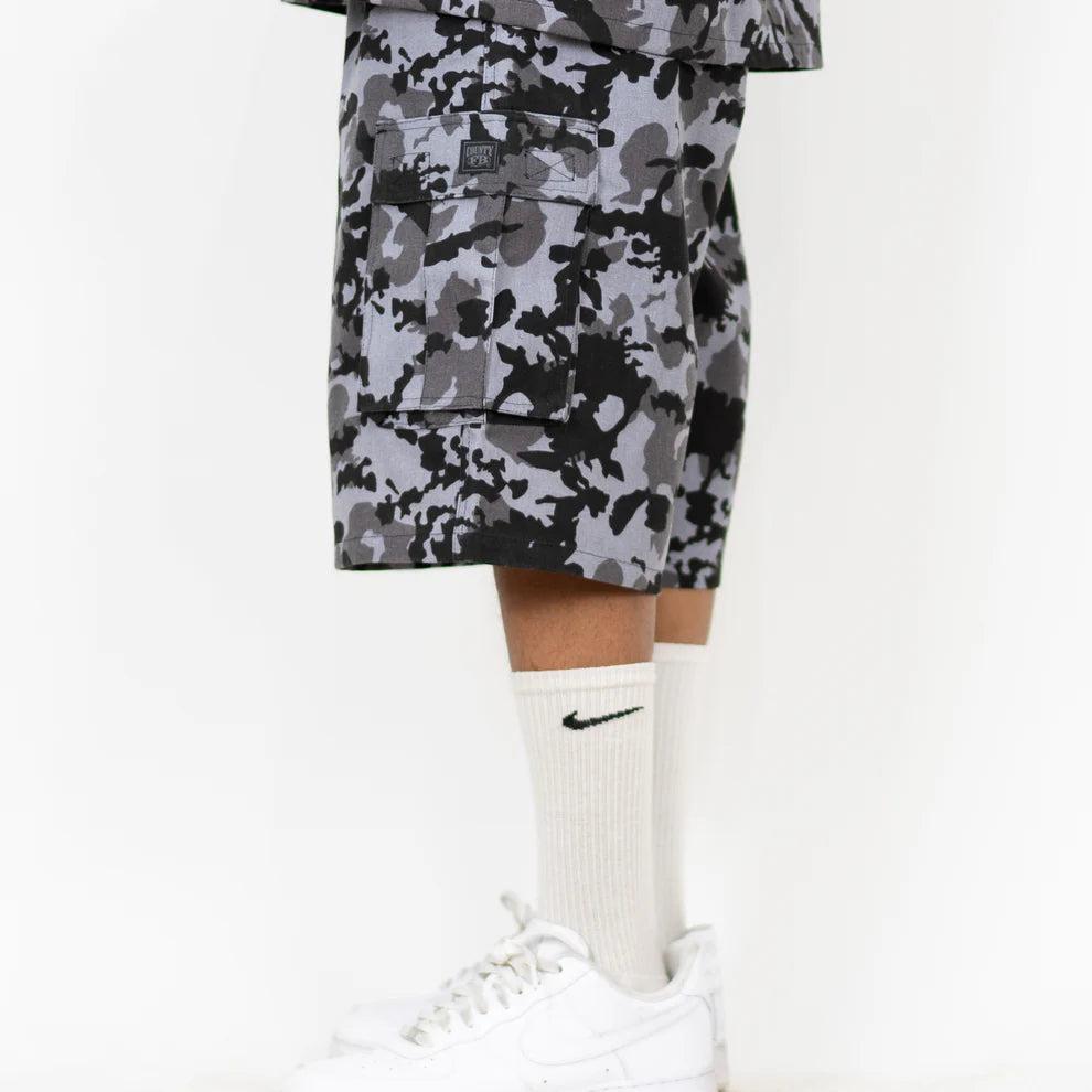 Camo Cargo Checker Shorts (FB County)
