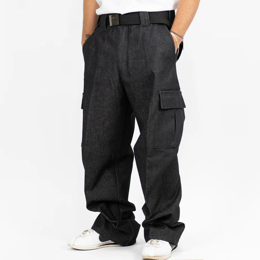 Cargo Hard Denim Indigo-Black